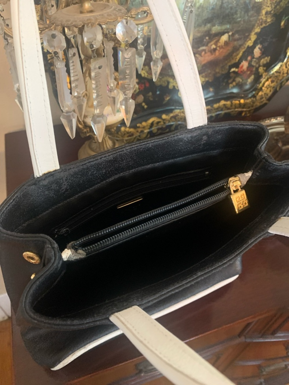 Givenchy Black and White Satchel - Picture 8 of 8